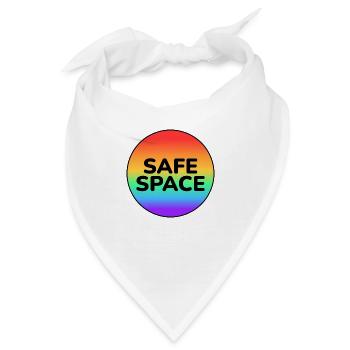 LGBT-sicherer Raum - Bandana - Weiß - Vorne
