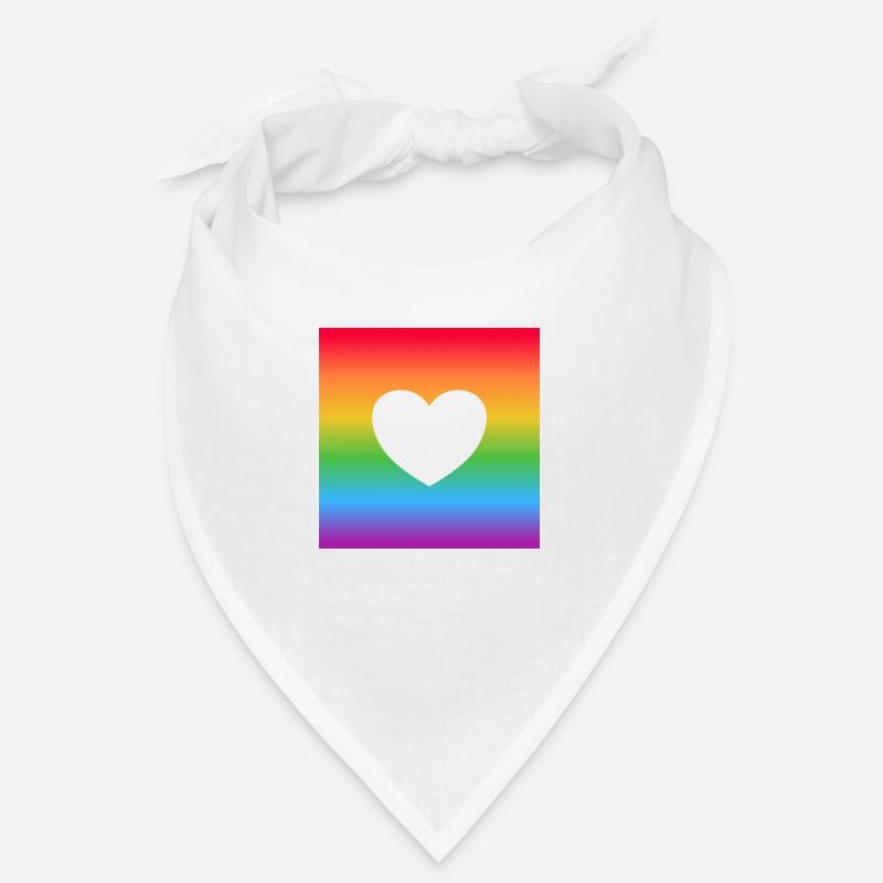 Regenbogen-Herz Bandana