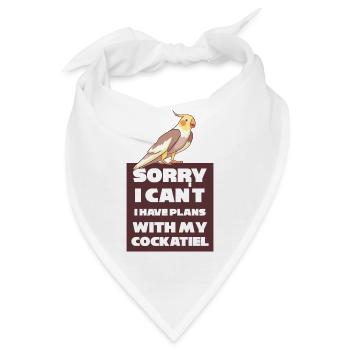 Nymphensittiche - Bandana - Weiß - Vorne