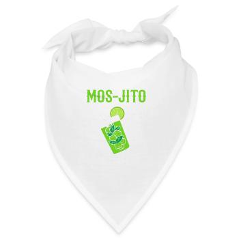Mos-Jito Komiker Geschenk - Bandana - Weiß - Vorne