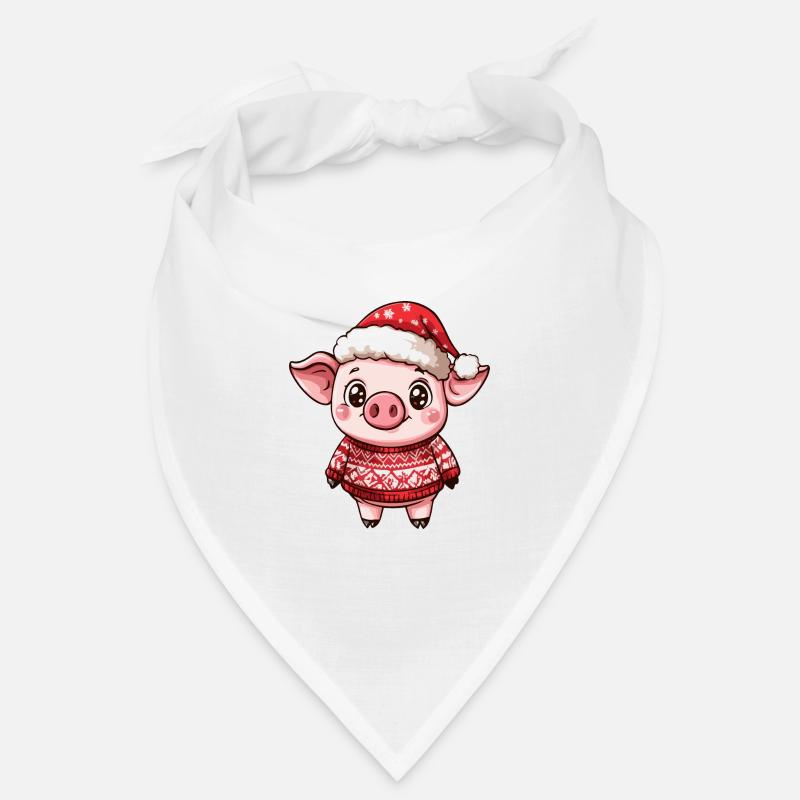 Bande dessinée de Noël cochon Bandana