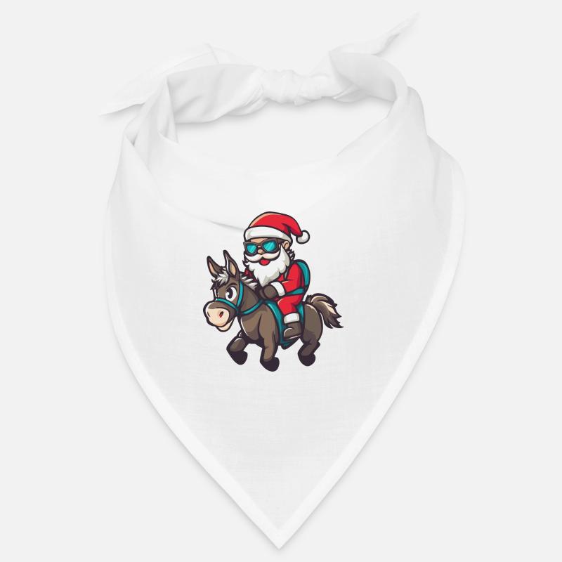 Âne Père Noël Bandana