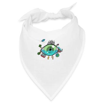 Klimaschutz Klimawandel - Bandana - Weiß - Vorne