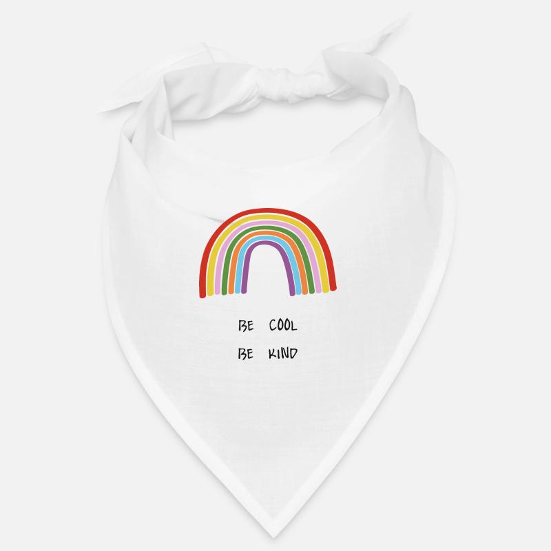 Be Cool Be Kind Becool Bekind Rainbow Bandana