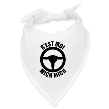 It's me Mich Mich, Fahrschule - Bandana - Weiß - Vorne