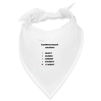 Geschmäcker bei Mama - Bandana - Weiß - Vorne