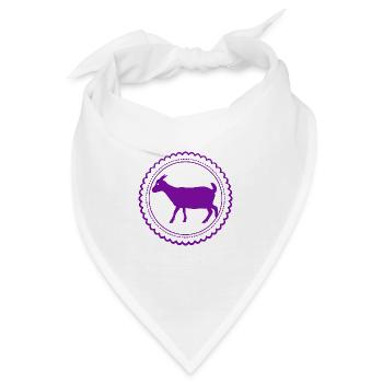 Ziege - Bock - Geiß - Bauernhof - Zoo - Urlaub - Bandana - Weiß - Vorne