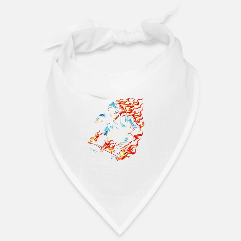 Skull skeleton on skateboard Bandana