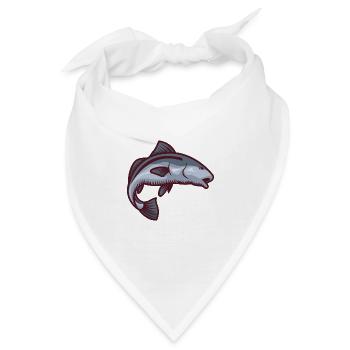 Fische Symbol des Wohlstands - Bandana - Weiß - Vorne