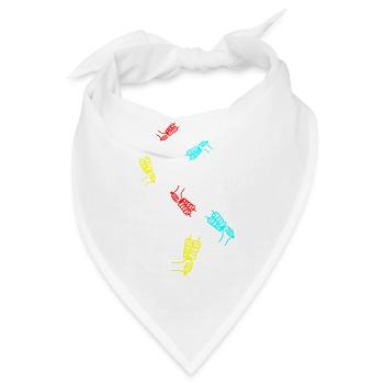 Spieß grill Icon - Bandana - Weiß - Vorne