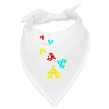 Kirche glaube - Bandana - Weiß - Vorne