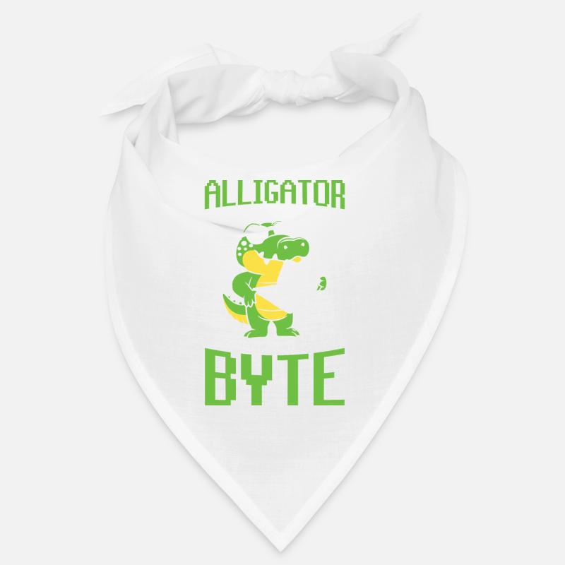 Alligator Computer Nerd Byte für Krokodil Fan Bandana