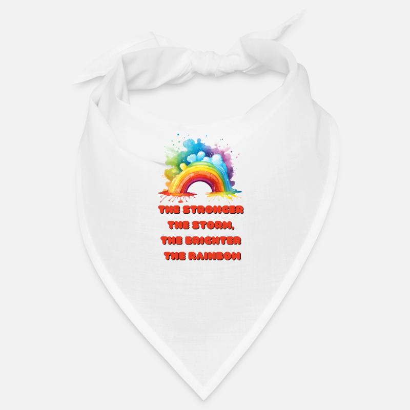 Luminosité Arc-en-ciel - Bandana - blanc