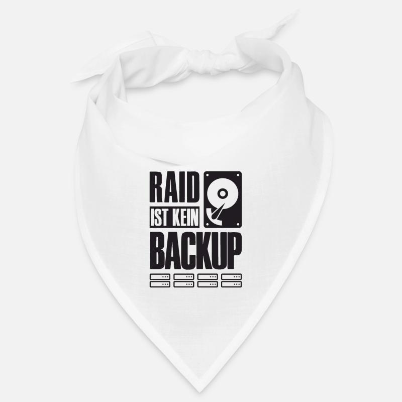 RAID Ist Kein Backup Spruch für System Admin Bandana