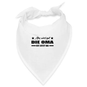 Oma - Bandana - Weiß - Vorne