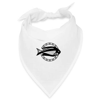 Fisch Aquarium Meerestier Klima Umweltschutz - Bandana - Weiß - Vorne