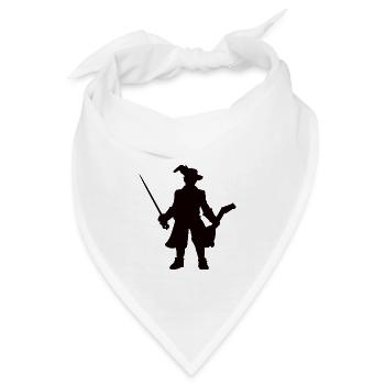 Barde der Meister der Musik, Rollenspiel Design - Bandana - Weiß - Vorne