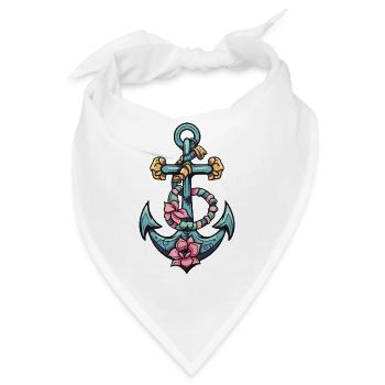 Anker Hafen - Bandana - Weiß - Vorne