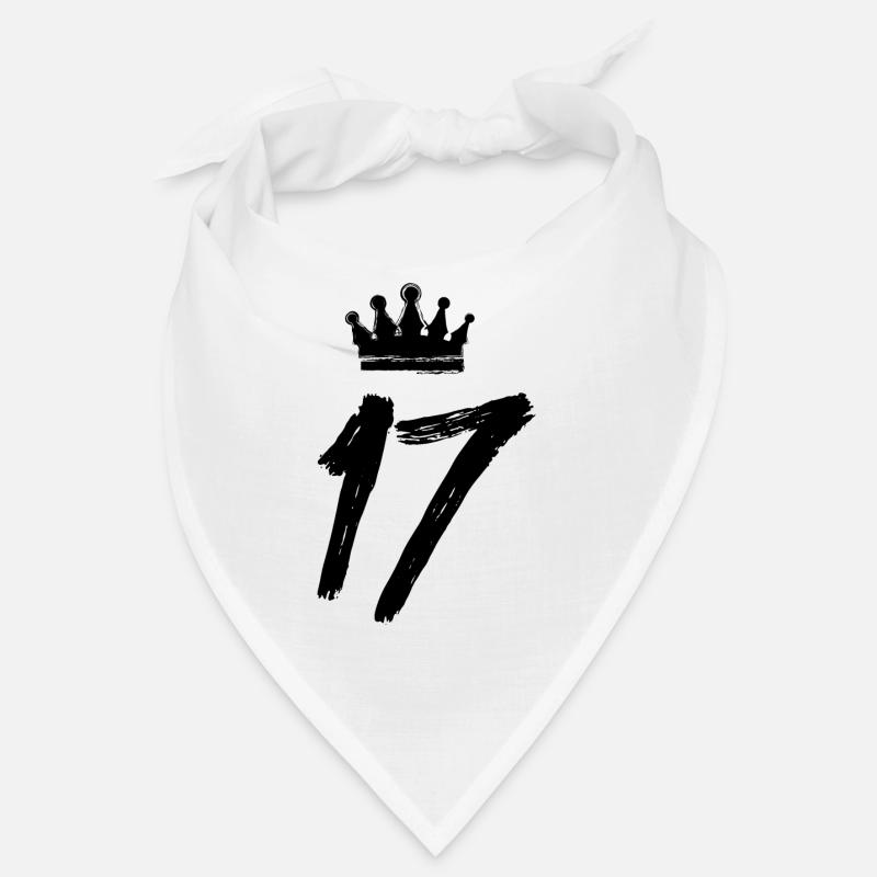 17 Zahl Krone Bandana