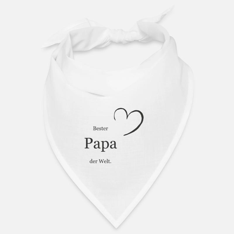 Bester Papa der Welt - Bandana - Weiß