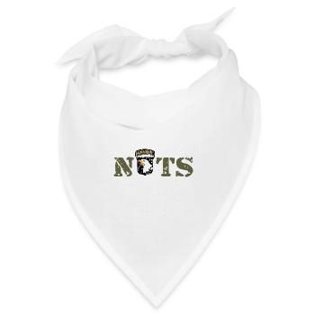 AVM Bastogne NUTS Battle Bulge Battered Bastards - Bandana - Weiß - Vorne