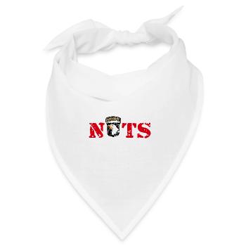 AVM Bastogne NUTS Battle Bulge Battered Bastards - Bandana - Weiß - Vorne