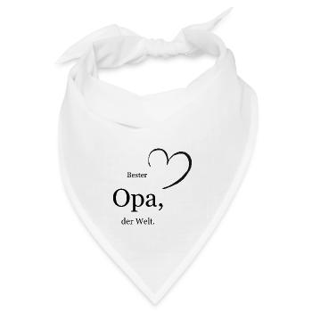 Bester Opa, der Welt. - Bandana - Weiß - Vorne