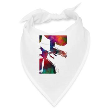Radsport Kunst - Bandana - Weiß - Vorne