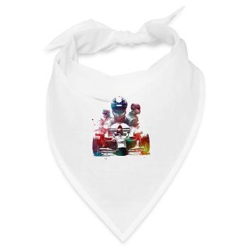 Formel #racing #sport - Bandana - Weiß - Vorne