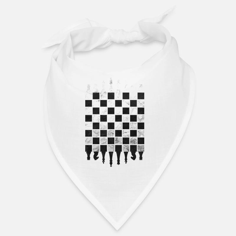 ÉCHECS JEU D’ÉCHECS - Bandana - blanc