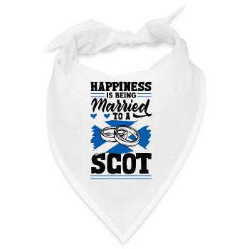 Schottisches Schottland Schottische Flagge Zitat - Bandana - Weiß - Vorne