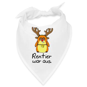 Rentier war aus - Tasse - Bandana - Weiß - Vorne