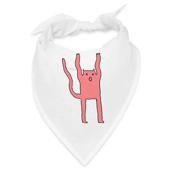 Ailurophobie, Buh-Katz - Bandana - Weiß - Vorne