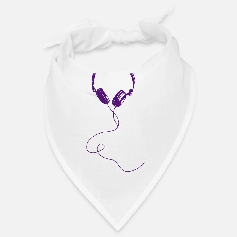 Cool Headphone - Bandana - blanc