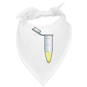 reagenzglas flask tube experiment chemistry chemie - Bandana - Weiß - Vorne