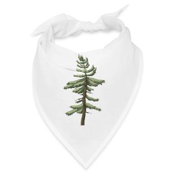 forest woods woodland wald tree baumstamm104 - Bandana - Weiß - Vorne