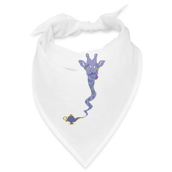 Girlampe - die Giraffe aus der Wunderlampe - Bandana - Weiß - Vorne