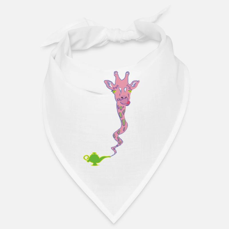 Wunderaffe - Wunderlampe mit Giraffe Geschenk - Bandana - Weiß