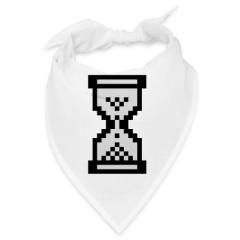 Sanduhr Cursor - Bandana - Weiß - Vorne