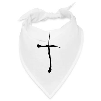 Stock Kreuz - Bandana - Weiß - Vorne