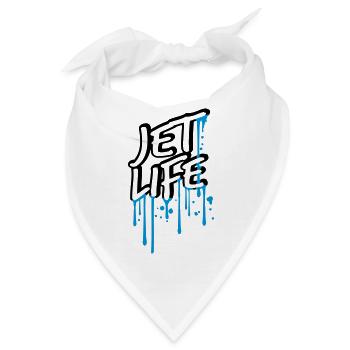 nass tropfen graffiti spray stempel cartoon comic - Bandana - Weiß - Vorne