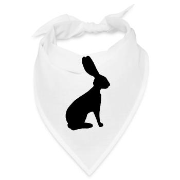 Anpassbares lievre-Muster - Bandana - Weiß - Vorne