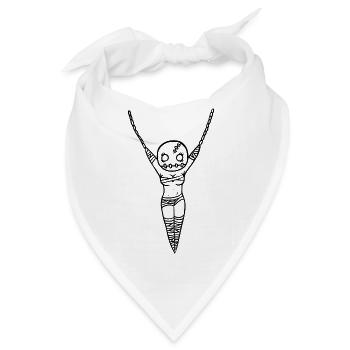 Anhänger Halsband Frau Verbunden - Bandana - Weiß - Vorne
