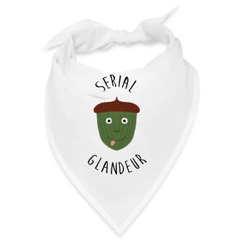 Eichel Faulheit Bauer Landwirt tier Kind Baby - Bandana - Weiß - Vorne