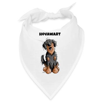 Knuffiger Hovawart - Bandana - Weiß - Vorne