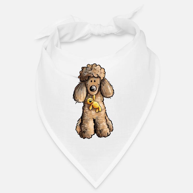 Pudel mit Teddy Bandana