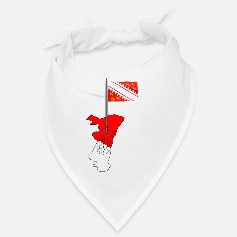 Alsace Drapeau - Bandana - blanc