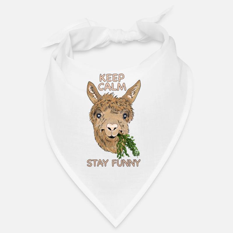 Keep calm stay funny - Alpaka Bandana