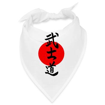 Bushido der Weg des Kriegers - Bandana - Weiß - Vorne