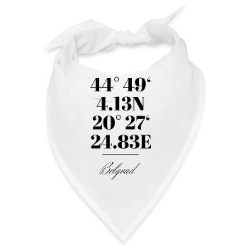 Belgrad - Bandana - Weiß - Vorne